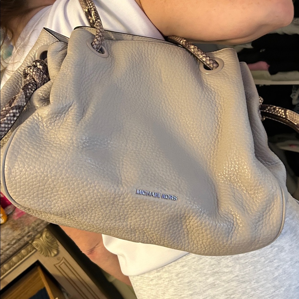 Michael Kors Taupe Leather Tote